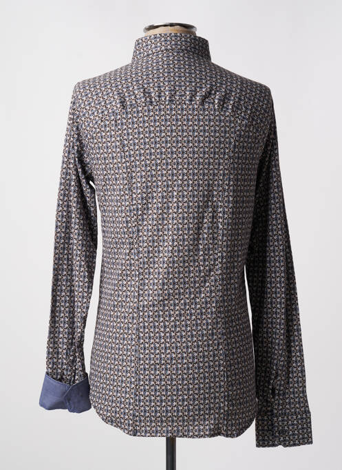 Chemise manches longues bleu DESOTO pour homme