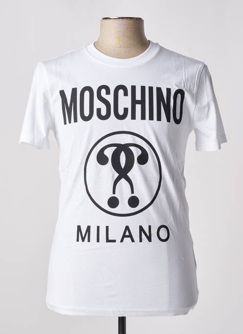 T-shirt blanc MOSCHINO pour homme