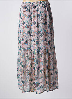 Jupe longue tissage crêpe gris AGATHE & LOUISE femme