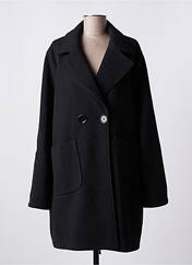 Manteau long noir QUATRE VINGT JOURS pour femme seconde vue