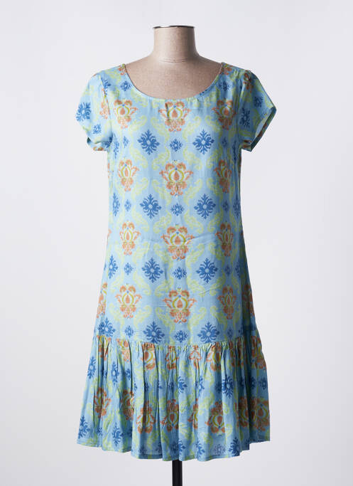 Robe mi-longue bleu AGATHE & LOUISE pour femme