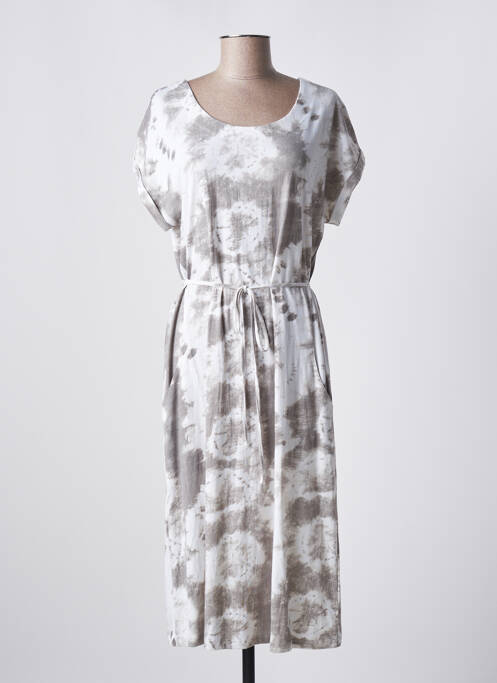 Robe mi-longue gris AGATHE & LOUISE pour femme