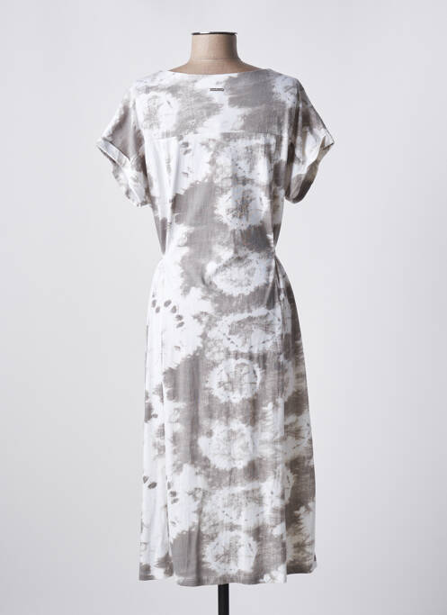 Robe mi-longue gris AGATHE & LOUISE pour femme