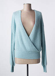 Pull stretch manches longues bleu ARTLOVE femme