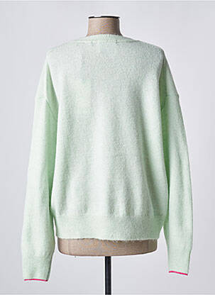 Pull tissage chiné manches longues vert SCOTCH & SODA femme