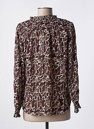 Blouse légère et transparente manches longues rouge LE TEMPS DES CERISES femme