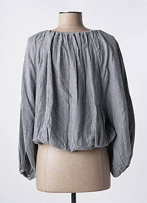 Blouse col rond manches longues gris SCHOOL RAG femme