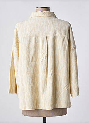 Chemisier fermeture boutonnée sur le devant manches 3/4 beige SCOTCH & SODA femme