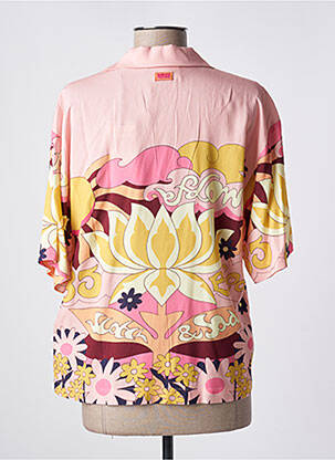 Chemisier imprimé fleurs manches courtes rose SCOTCH & SODA femme
