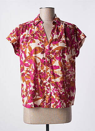 Chemisier manches courtes manches courtes rose MKT STUDIO femme