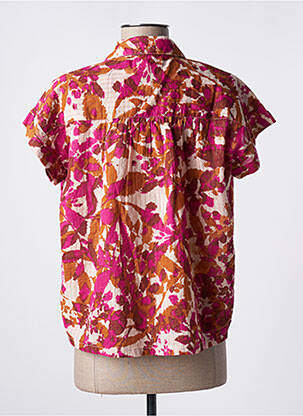 Chemisier manches courtes manches courtes rose MKT STUDIO femme