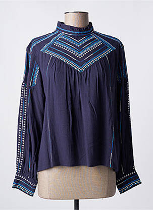 Blouse bleu SUNCOO pour femme