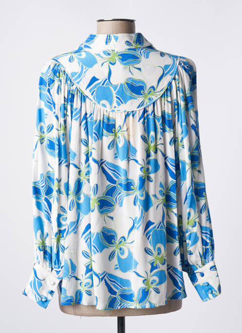 Blouse bleu SUNCOO pour femme