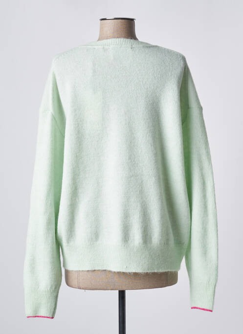 Pull tissage chiné manches longues vert SCOTCH & SODA femme
