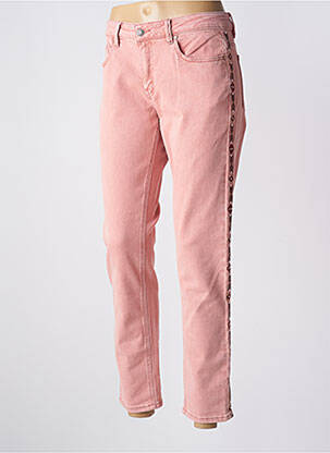 Jeans coupe slim taille basse taille basse rose MKT STUDIO femme