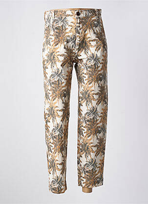 Pantalon chino tissage popeline taille normale beige MKT STUDIO femme