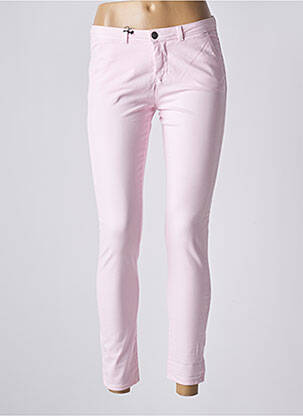 Pantalon chino taille basse taille basse rose SCHOOL RAG femme