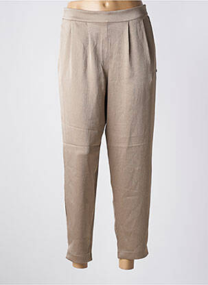 Pantalon droit taille à pinces taille haute vert LE TEMPS DES CERISES femme