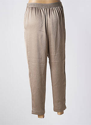 Pantalon droit taille à pinces taille haute vert LE TEMPS DES CERISES femme