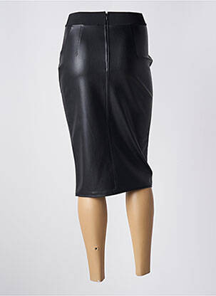 Jupe mi-longue taille haute noir SCHOOL RAG femme