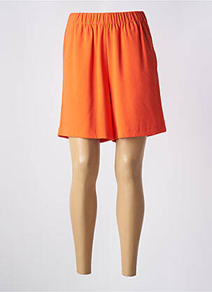 Short coupe fluide taille haute orange SELECTED femme