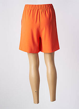 Short coupe fluide taille haute orange SELECTED femme