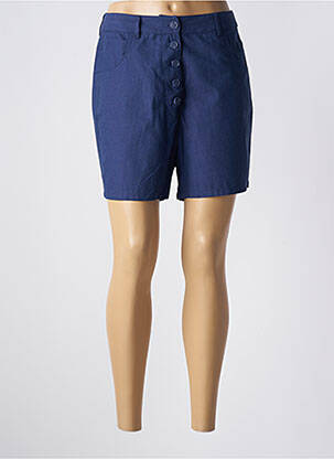 Short coupe droite taille haute bleu SCHOOL RAG femme