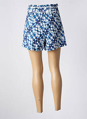 Short taille à pinces taille haute bleu SUNCOO femme