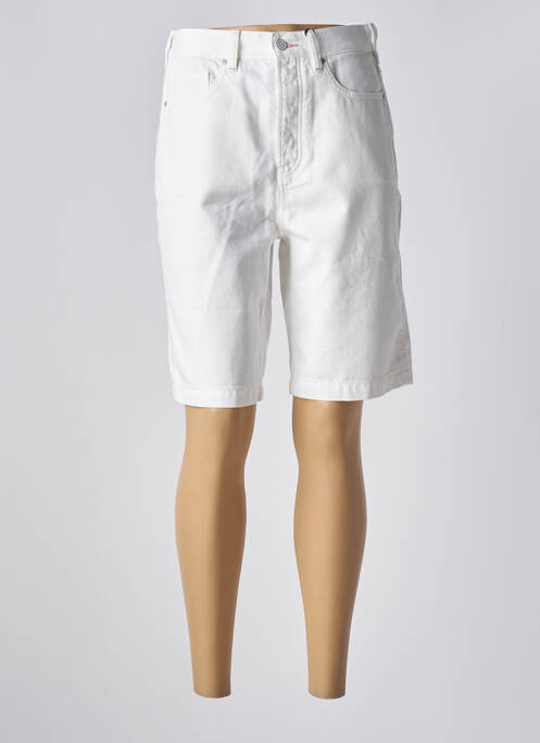 Bermuda taille haute taille haute blanc SCOTCH & SODA femme