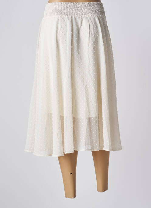 Jupe mi-longue beige SCHOOL RAG pour femme