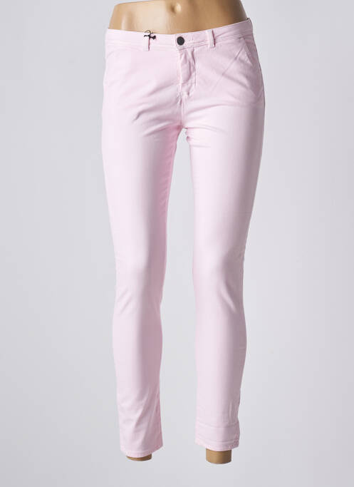 Pantalon chino rose SCHOOL RAG pour femme