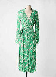 Robe longue manches longues manches longues vert SELECTED femme