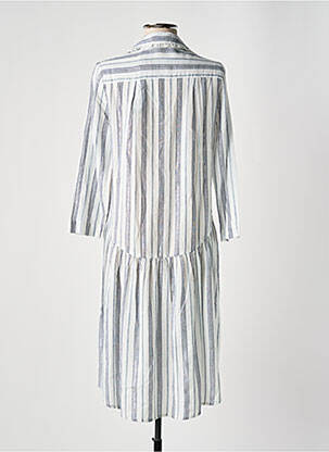 Robe mi-longue manches longues manches longues blanc SCOOTER femme