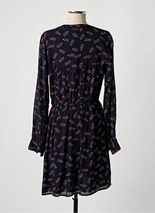 Robe mi-longue imprimé fantaisie manches longues noir SCOTCH & SODA femme