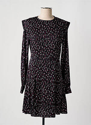 Robe courte fermeture zippée au dos manches longues noir SCOTCH & SODA femme