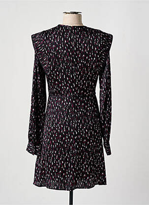 Robe courte fermeture zippée au dos manches longues noir SCOTCH & SODA femme