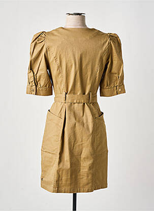 Robe courte manches courtes manches courtes beige SCOTCH & SODA femme