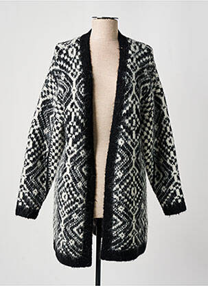 Gilet manches longues manches longues noir MKT STUDIO femme