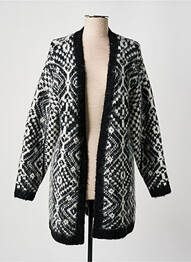 Gilet manches longues manches longues noir MKT STUDIO femme
