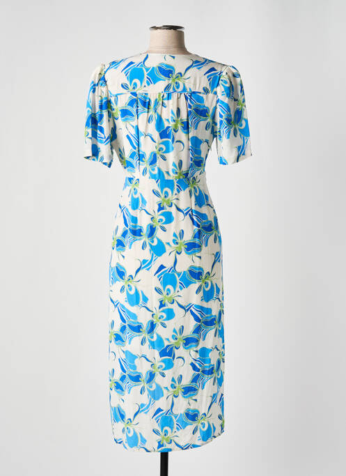 Robe mi-longue bleu SUNCOO pour femme