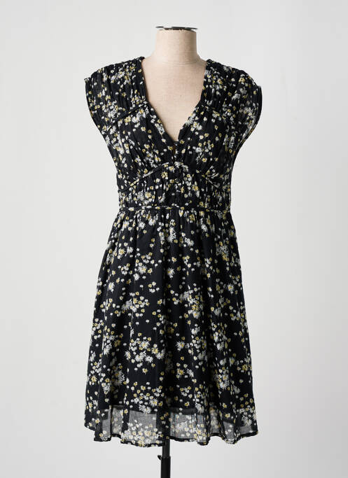 Robe mi-longue noir SCOTCH & SODA pour femme