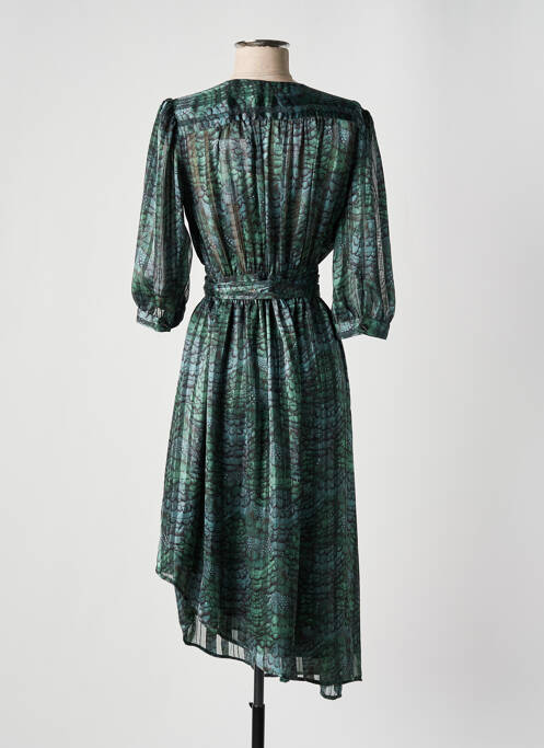 Robe mi-longue vert SCOTCH & SODA pour femme