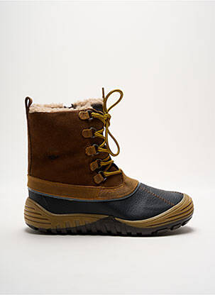 Bottines/boots tissage satiné bout rond marron PRIMIGI garçon