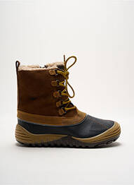 Bottines/boots tissage satiné bout rond marron PRIMIGI garcon