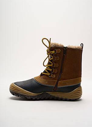 Bottines/boots tissage satiné bout rond marron PRIMIGI garçon