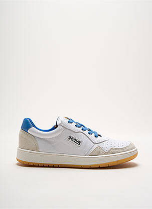 Baskets fermeture zip et lacets bout rond blanc ACEBOS homme