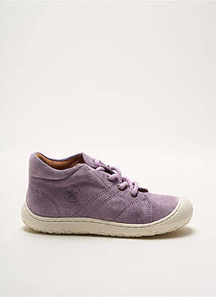 Baskets voute plantaire bout rond violet BISGAARD fille