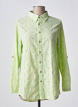 Chemisier coupe cintrée manches longues vert BANANA MOON femme