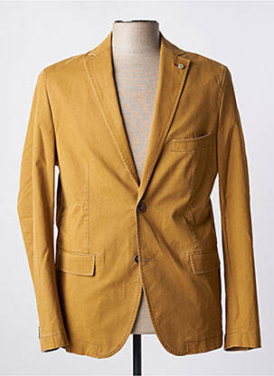 Blazer coupe cintrée jaune LUIGI MORINI homme