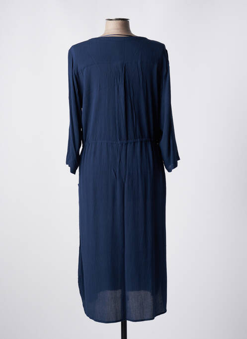 Robe mi-longue bleu CISO pour femme